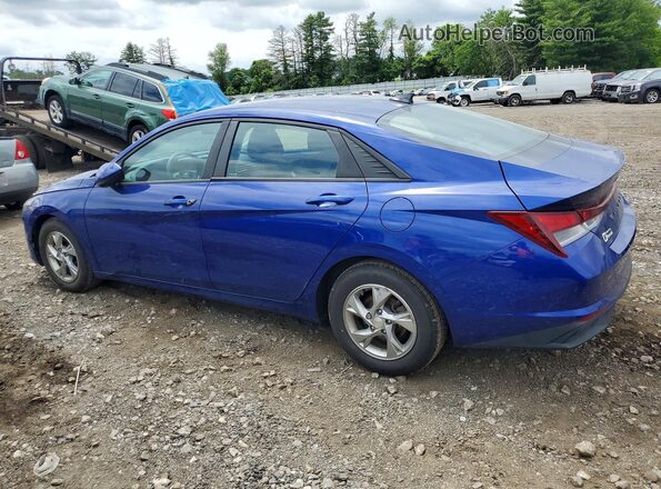 5NPLL4AG6MH033214 2021 HYUNDAI ELANTRA Blue Rear left