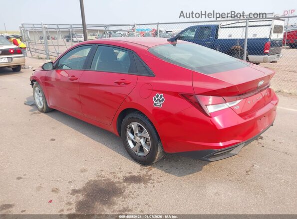 5NPLL4AG6MH036985 2021 HYUNDAI ELANTRA Red Հետևի ձախ