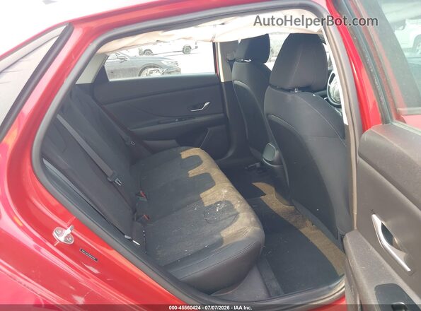 5NPLL4AG6MH036985 2021 HYUNDAI ELANTRA Red VIN կոդի պիտակի տեսք