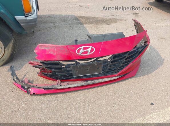 5NPLL4AG6MH036985 2021 HYUNDAI ELANTRA Red Սարքավորումների վահանակի տեսք