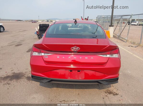 5NPLL4AG6MH036985 2021 HYUNDAI ELANTRA Red 