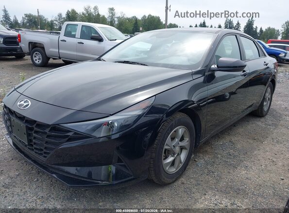 5NPLL4AG6MH047825 2021 HYUNDAI ELANTRA Черный Передняя левая четверть