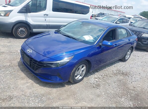 5NPLL4AG6MH050790 2021 HYUNDAI ELANTRA Blue Vista tres cuartos delantera izquierda