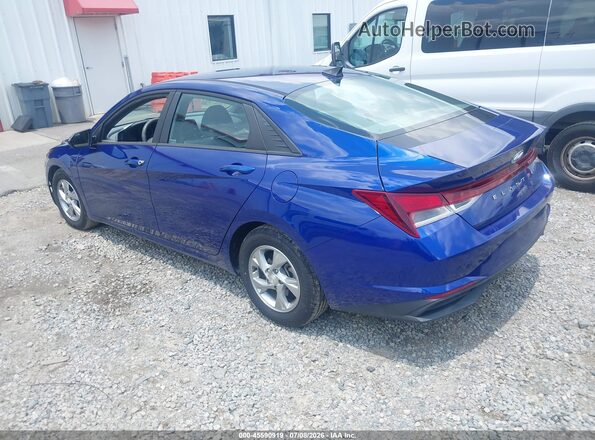 5NPLL4AG6MH050790 2021 HYUNDAI ELANTRA Blue Trasero izquierdo