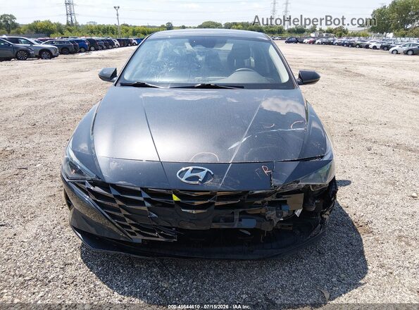 5NPLL4AG7MH024926 2021 HYUNDAI ELANTRA Gray Rear interior view