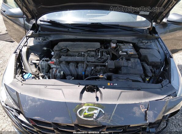 5NPLL4AG7MH024926 2021 HYUNDAI ELANTRA Gray Rear view