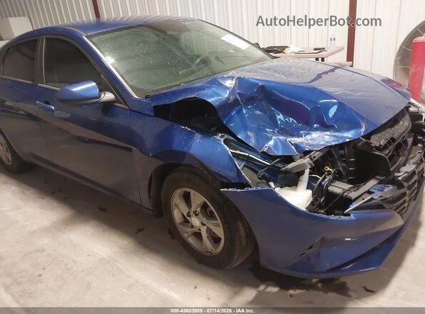 5NPLL4AG7NH080723 2022 HYUNDAI ELANTRA Blue Front view