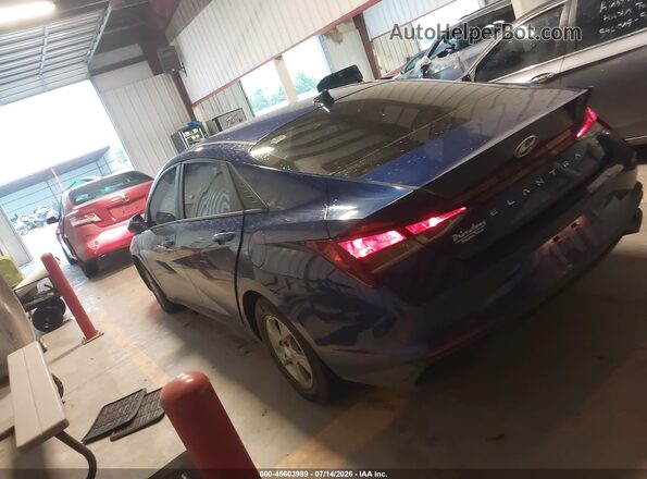 5NPLL4AG7NH080723 2022 HYUNDAI ELANTRA Blue Rear left