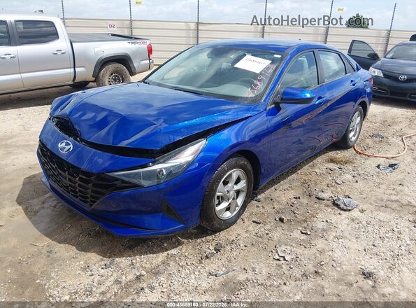 5NPLL4AG7PH095144 2023 HYUNDAI ELANTRA Blue Vista tres cuartos delantera izquierda