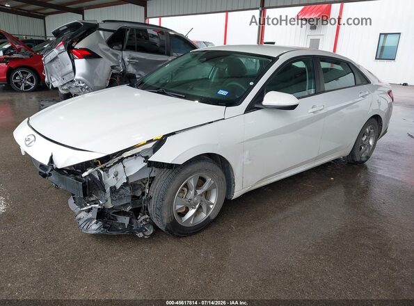 5NPLL4AG8MH047101 2021 HYUNDAI ELANTRA White წინა მარცხენა ხედი სამი მეოთხედიდან