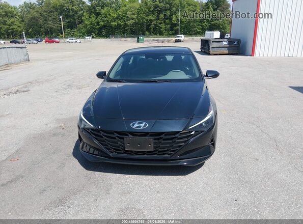 5NPLL4AG8MH049768 2021 HYUNDAI ELANTRA Black Widok zestawu wskaźników