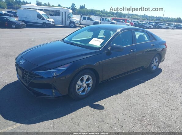 5NPLL4AG8MH050368 2021 HYUNDAI ELANTRA Черный Передняя левая четверть