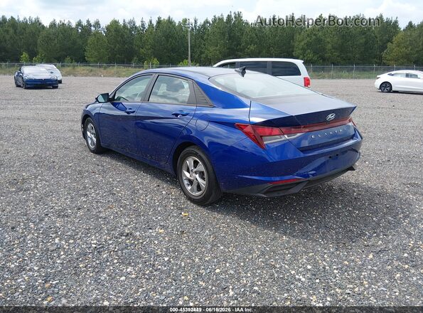 5NPLL4AG9MH048869 2021 HYUNDAI ELANTRA Blue Հետևի ձախ