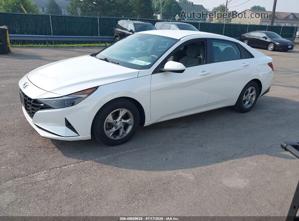 5NPLL4AG9MH049617 2021 HYUNDAI ELANTRA White Przód lewy