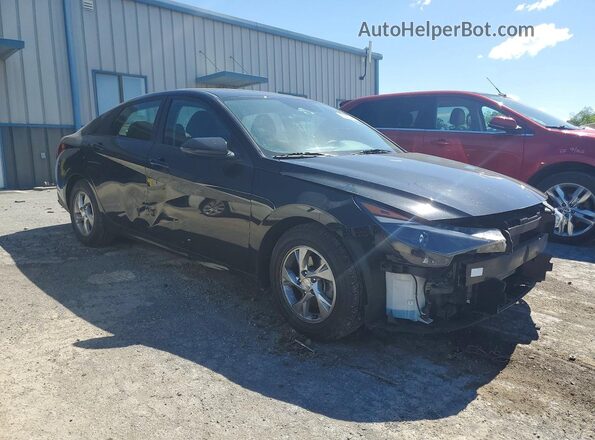 5NPLL4AGXMH016075 2021 HYUNDAI ELANTRA Черный Передняя правая четверть
