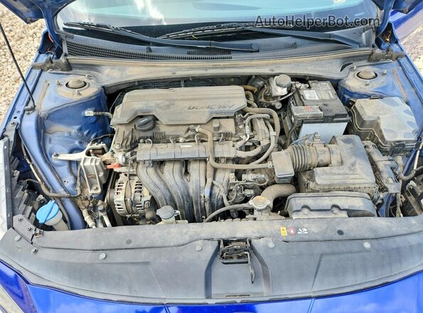 5NPLL4AGXMH027321 2021 HYUNDAI ELANTRA Blue Widok wnętrza z tyłu