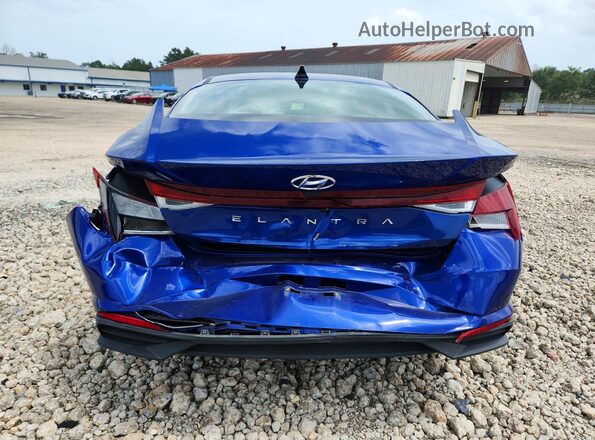 5NPLL4AGXMH027321 2021 HYUNDAI ELANTRA Blue Widok z tyłu