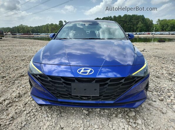 5NPLL4AGXMH027321 2021 HYUNDAI ELANTRA Blue Widok wnętrza 360 stopni