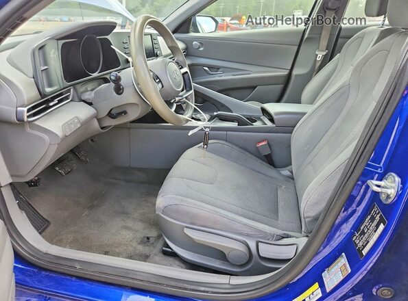 5NPLL4AGXMH027321 2021 HYUNDAI ELANTRA Blue Widok wnętrza z przodu