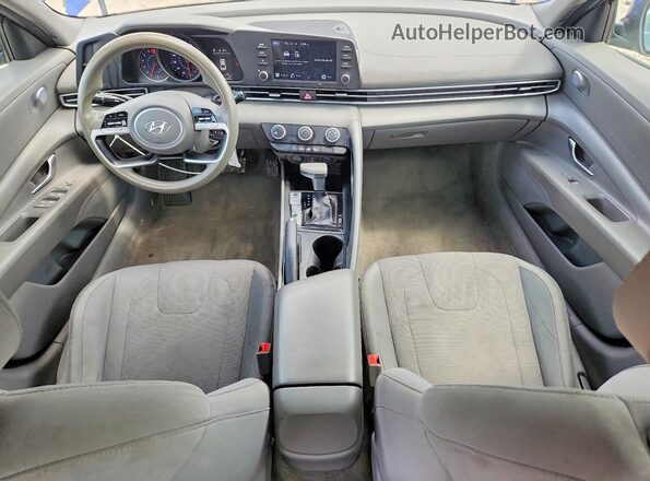 5NPLL4AGXMH027321 2021 HYUNDAI ELANTRA Blue Widok deski rozdzielczej
