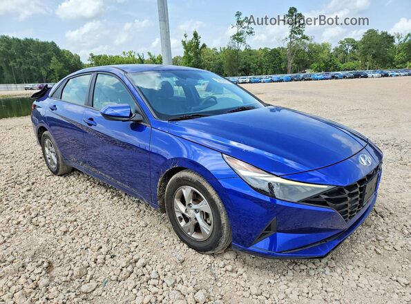 5NPLL4AGXMH027321 2021 HYUNDAI ELANTRA Blue Przód prawy