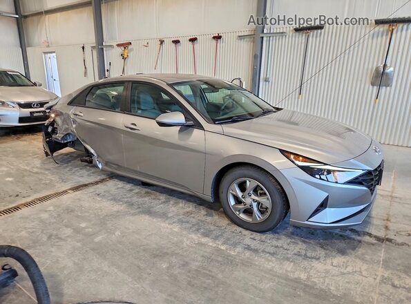 5NPLL4AGXMH038268 2021 HYUNDAI ELANTRA Silver Передня права чверть