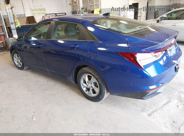 5NPLL4AGXMH043860 2021 HYUNDAI ELANTRA Синий Задняя левая четверть