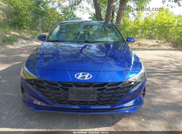 5NPLL4AGXMH043860 2021 HYUNDAI ELANTRA Синий Панорамный вид салона 360°