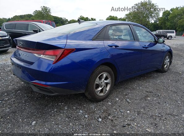 5NPLL4AGXMH049741 2021 HYUNDAI ELANTRA Blue Trasero derecho