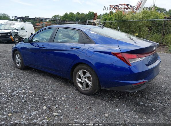5NPLL4AGXMH049741 2021 HYUNDAI ELANTRA Blue Trasero izquierdo