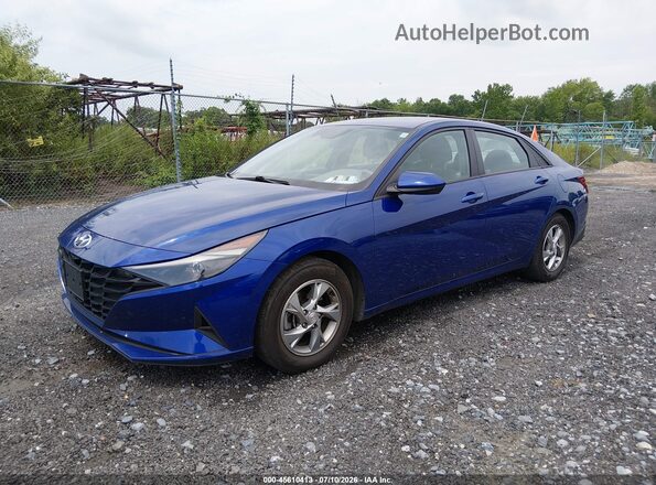 5NPLL4AGXMH049741 2021 HYUNDAI ELANTRA Blue Vista tres cuartos delantera izquierda