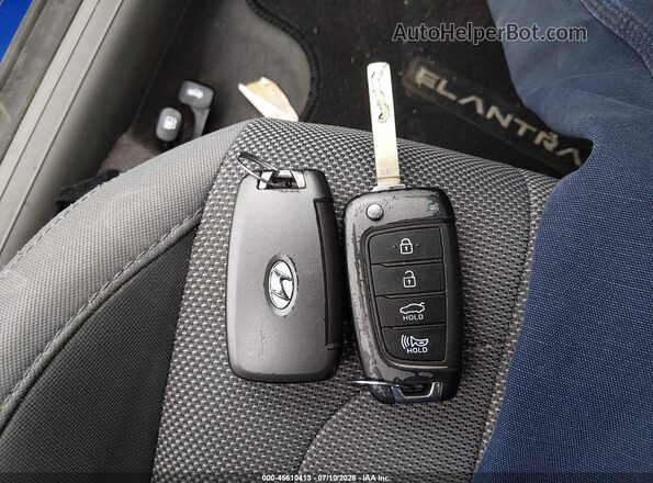 5NPLL4AGXMH049741 2021 HYUNDAI ELANTRA Blue Vista del salpicadero