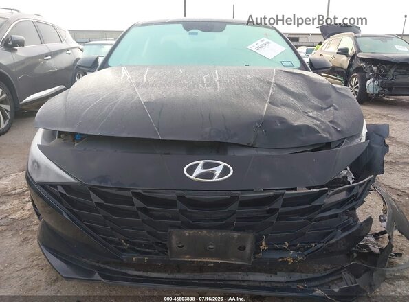 5NPLL4AGXNH072356 2022 HYUNDAI ELANTRA Black Instrument cluster view