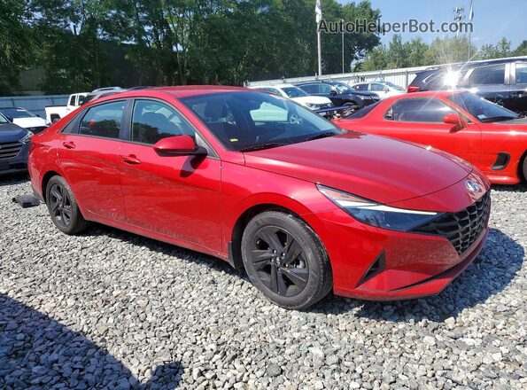 5NPLM4AG0MH002845 2021 HYUNDAI ELANTRA Red წინა მარჯვენა