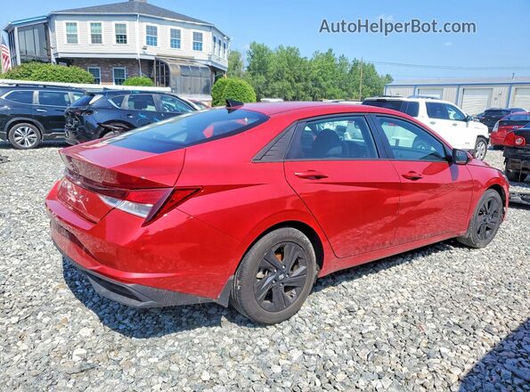5NPLM4AG0MH002845 2021 HYUNDAI ELANTRA Red უკანა მარჯვენა