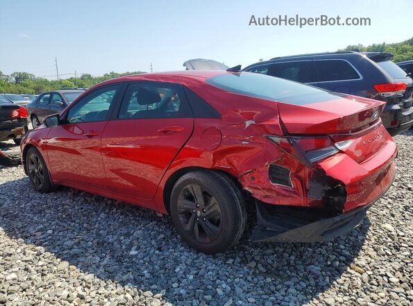 5NPLM4AG0MH002845 2021 HYUNDAI ELANTRA Red უკანა მარცხენა