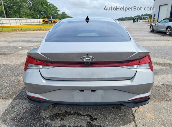 5NPLM4AG0MH010735 2021 HYUNDAI ELANTRA Серебряный Вид сзади