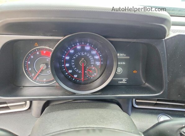 5NPLM4AG0MH010735 2021 HYUNDAI ELANTRA Серебряный Вид щитка приборов