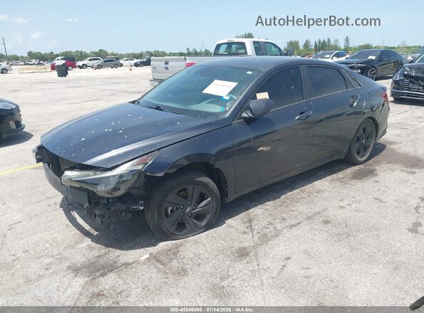 5NPLM4AG0MH045629 2021 HYUNDAI ELANTRA Gray Առջևի ձախ երեք քառորդ տեսարան
