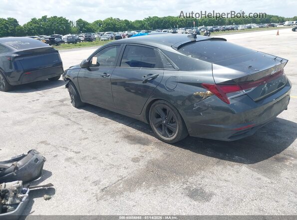 5NPLM4AG0MH045629 2021 HYUNDAI ELANTRA Gray Հետևի ձախ