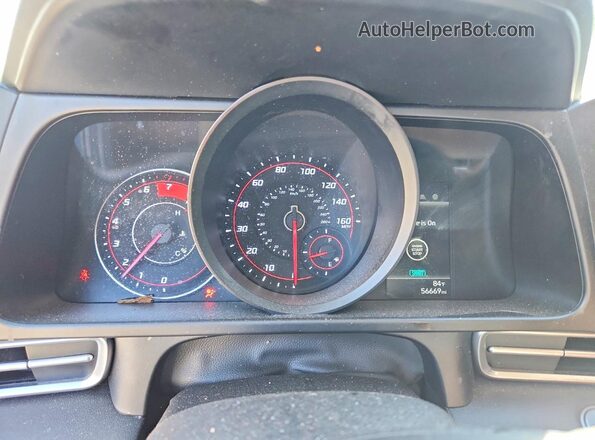 5NPLM4AG0MH048143 2021 HYUNDAI ELANTRA Black Widok zestawu wskaźników