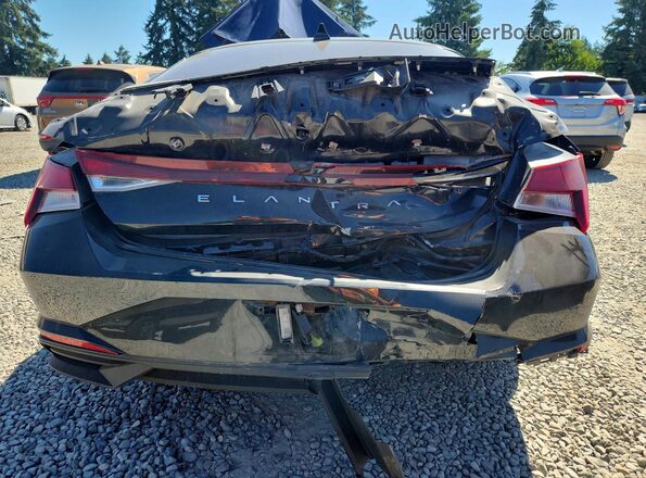 5NPLM4AG0MH048143 2021 HYUNDAI ELANTRA Black Widok z tyłu