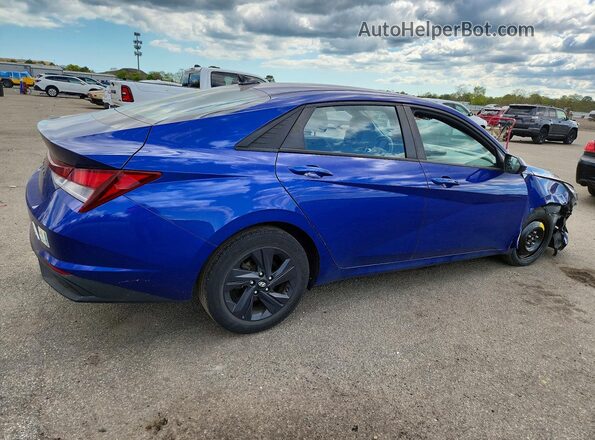 5NPLM4AG0NH083508 2022 HYUNDAI ELANTRA Blue Հետևի աջ