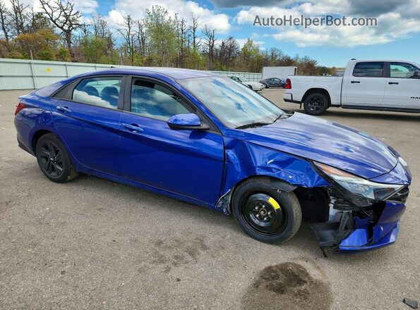 5NPLM4AG0NH083508 2022 HYUNDAI ELANTRA Blue Առջևի աջ