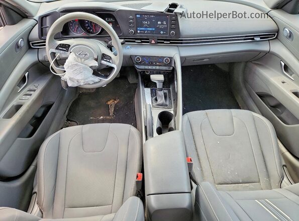 5NPLM4AG0NH083508 2022 HYUNDAI ELANTRA Blue Առջևի վահանակի տեսք
