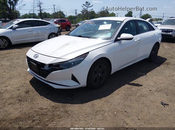 5NPLM4AG0PH101623 2023 HYUNDAI ELANTRA White წინა მარცხენა ხედი სამი მეოთხედიდან