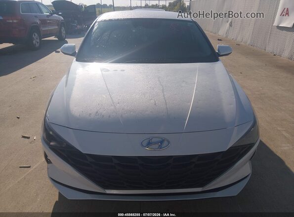5NPLM4AG1MH032078 2021 HYUNDAI ELANTRA White Вид щитка приладів