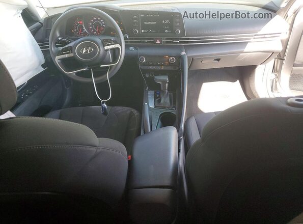 5NPLM4AG1MH037443 2021 HYUNDAI ELANTRA Gray Dashboard view