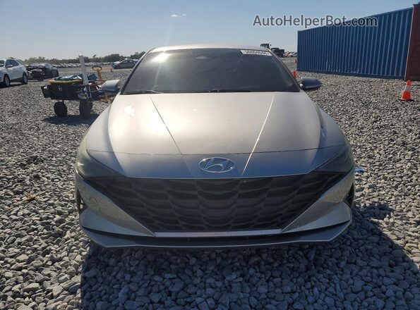 5NPLM4AG1MH037443 2021 HYUNDAI ELANTRA Gray Front view