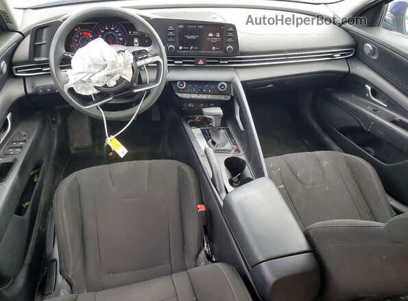 5NPLM4AG1NH055250 2022 HYUNDAI ELANTRA Blue Առջևի վահանակի տեսք